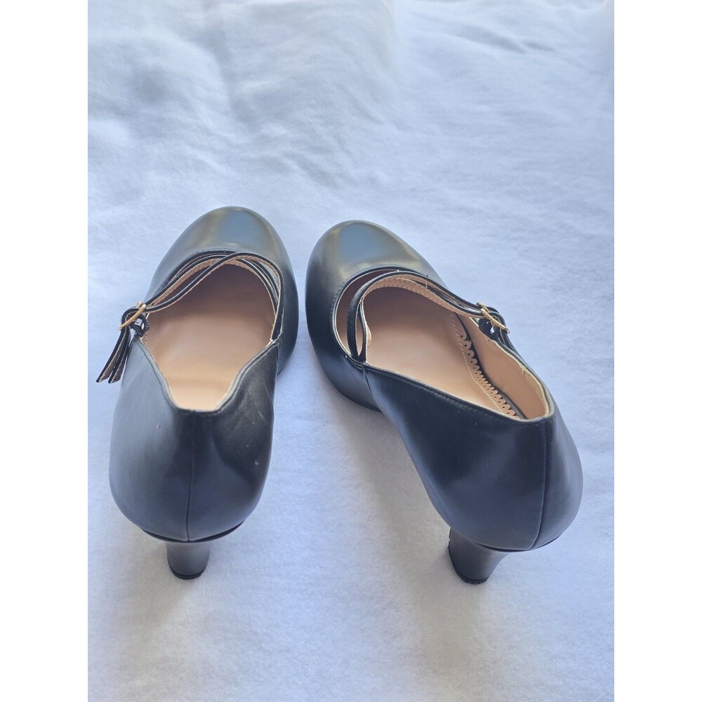 Journee Collection Womens Black Windy Mary Jane Pumps Size 9 - Picture 4 of 14